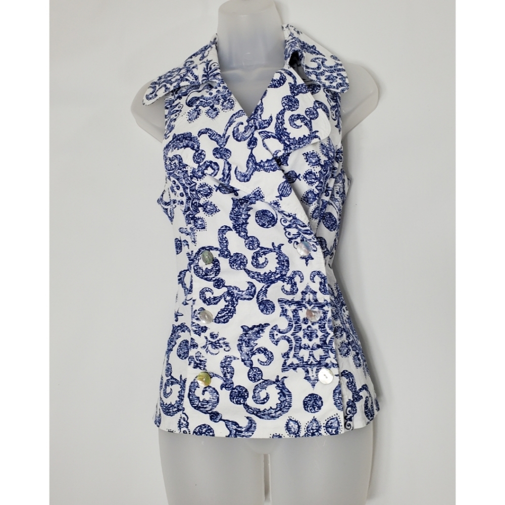 Couleur By Finley Paisley Sleeveless Top